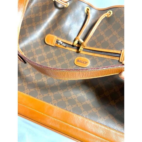 BALLY Macadam Pattern Shoulder Tote Bag - Picture 7 of 14
